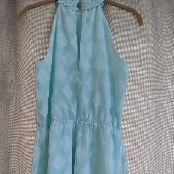 WHBM Light Green Pastel Sleeveless Dress Elastic Waist Free Flowing Lined Size 4 - Picture 5 of 8
